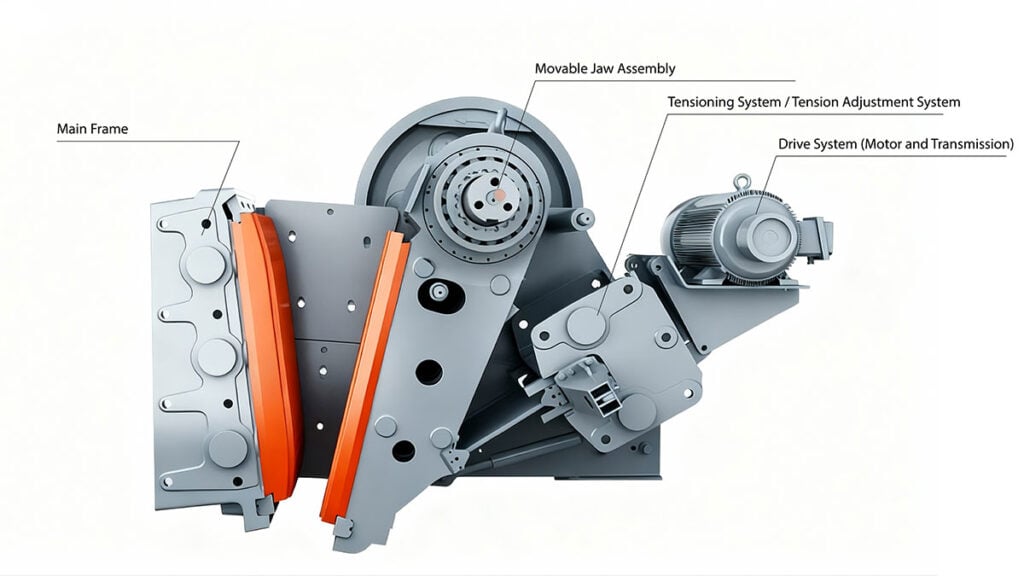 C Type Jaw Crusher Structure Diagram