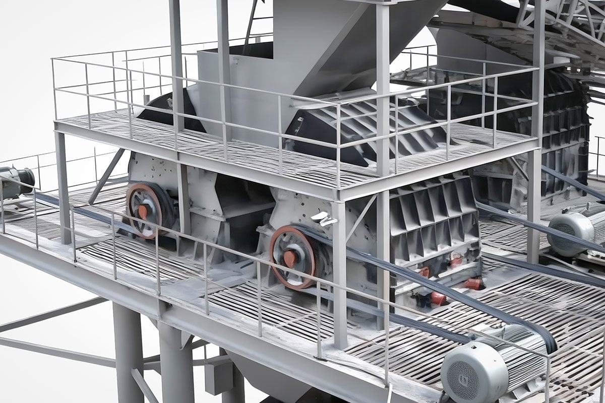 Hammer Mill Crusher in Operation