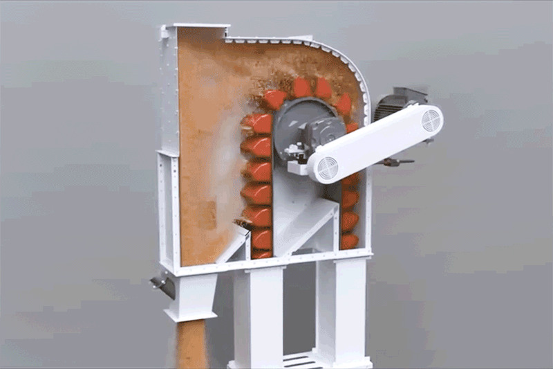 Principle of Operation of Bucket Elevator